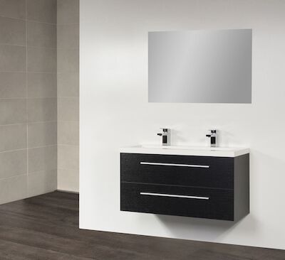 Badkamermeubel XXS 100 cm Black wood