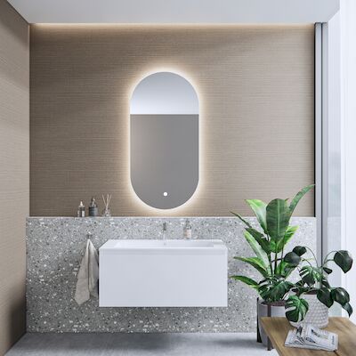 Badkamermeubelset BWS Anubis 60cm 1 Lade Mat Wit Met Wastafel (Naar Keuze)