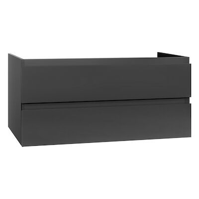 Badkamermeubelset BWS Sally 160 cm Vier Soft-Close Lades Hoogglans Grijs