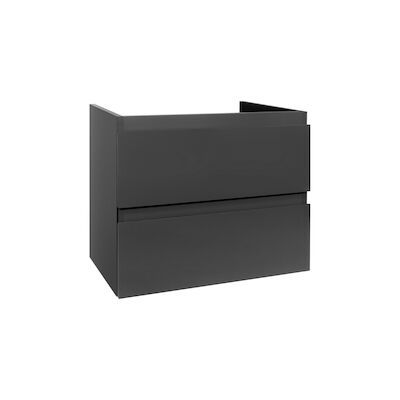Badkamermeubelset BWS Sally 80 cm Twee Soft-Close Lades Mat Grijs