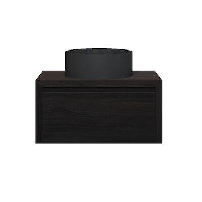 Badkamermeubelset Gliss Ares 70 cm Met Waskom Charcoal