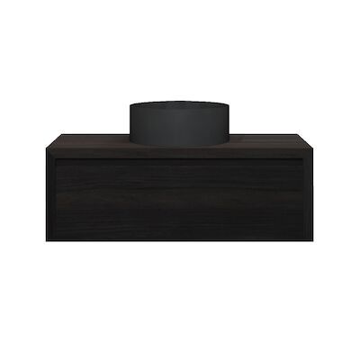 Badkamermeubelset Gliss Ares 80 cm Met Waskom Charcoal