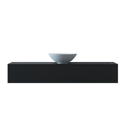 Badkamermeubelset Gliss Design Calypso 140 cm Mat Zwart