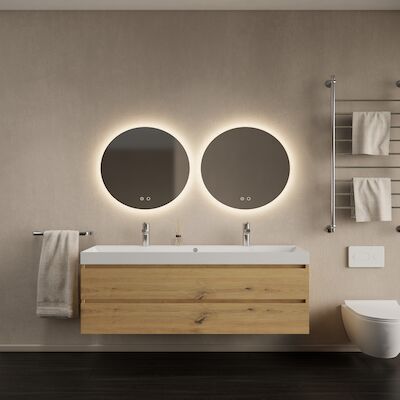 Badkamermeubelset Gliss Design Milan Met Lako Wastafel 140 cm Artisan Oak (Keuze Wastafel)