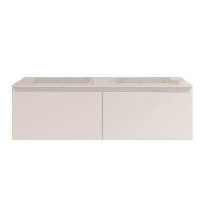 Badkamermeubelset Gliss Eros 140 cm Met Wastafel Mat Wit