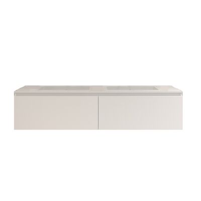 Badkamermeubelset Gliss Eros 160 cm Met Wastafel Mat Wit