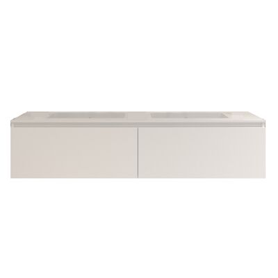 Badkamermeubelset Gliss Eros 180 cm Met Wastafel Mat Wit
