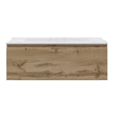 Badkamermeubelset Gliss Eros 90 cm Met Wastafel Rustiek Eiken