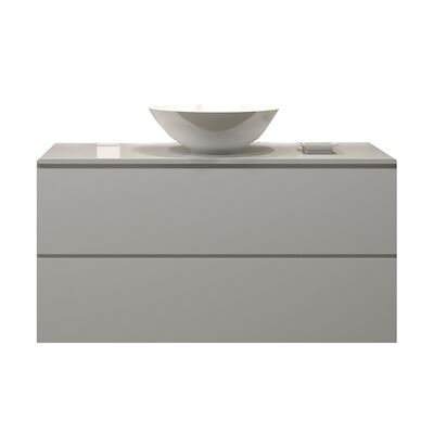 Badkamermeubelset Gliss Hermes 100 cm Hoogglans Wit Met Waskom