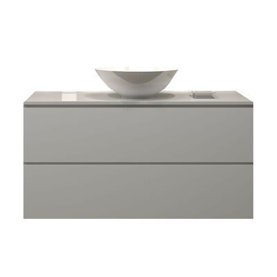 Badkamermeubelset Gliss Hermes 100 cm Mat Wit Met Waskom