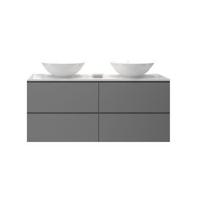 Badkamermeubelset Gliss Hermes 120 cm Beton Grijs Met Waskom