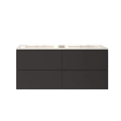 Badkamermeubelset Gliss Hermes 120 cm Mat Zwart