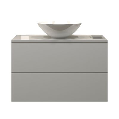 Badkamermeubelset Gliss Hermes 80 cm Hoogglans Wit Met Waskom