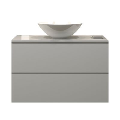 Badkamermeubelset Gliss Hermes 90 cm Hoogglans Wit Met Waskom