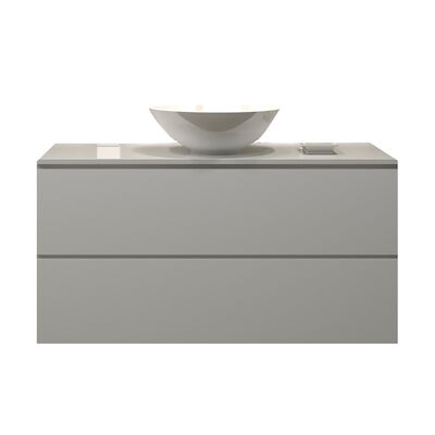 Badkamermeubelset Gliss Zeus 100 cm Mat Wit Met Waskom