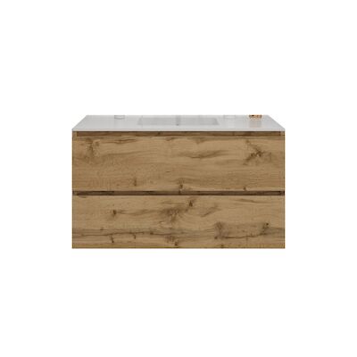 Badkamermeubelset Gliss Zeus 100 cm Natuur Eiken