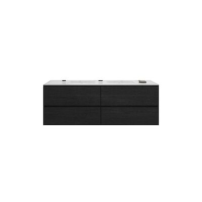 Badkamermeubelset Gliss Zeus 180 cm Zwart Eiken