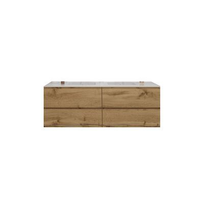 Badkamermeubelset Gliss Zeus 200 cm Natuur Eiken