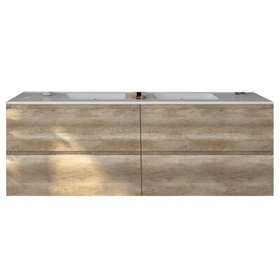 Badkamermeubelset Gliss Zeus 200 cm Oud Grijs Eiken