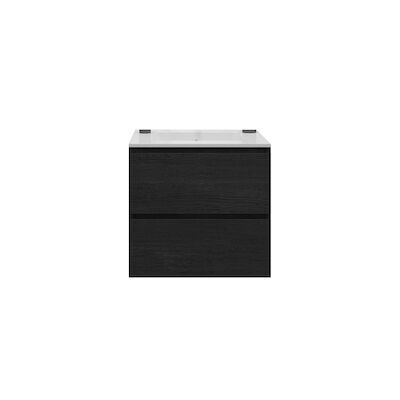 Badkamermeubelset Gliss Zeus 60 cm Zwart Eiken