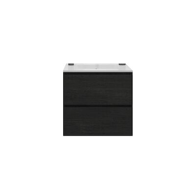 Badkamermeubelset Gliss Zeus 70 cm Zwart Eiken