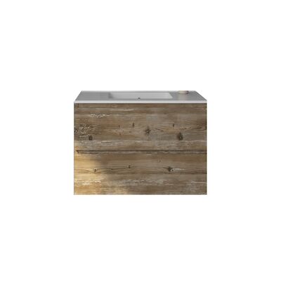 Badkamermeubelset Gliss Zeus 80 cm Donker Grenen