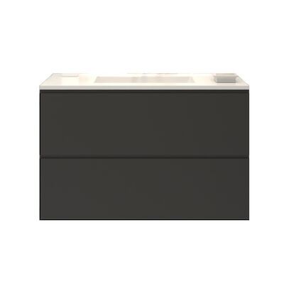 Badkamermeubelset Gliss Zeus 80 cm Mat Zwart