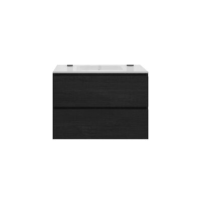 Badkamermeubelset Gliss Zeus 80 cm Zwart Eiken