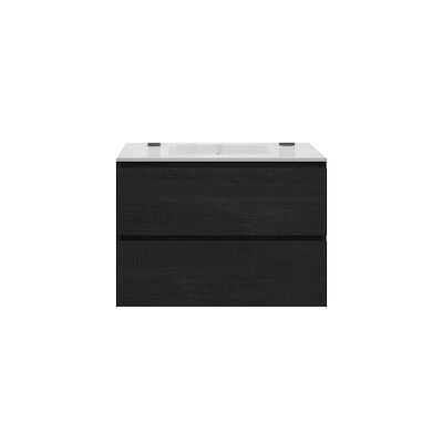 Badkamermeubelset Gliss Zeus 90 cm Zwart Eiken