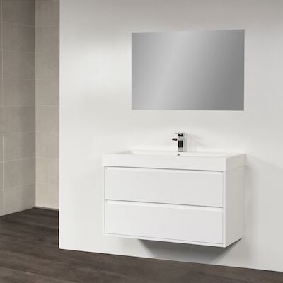 Badkamermeubelset New Future 100cm Hoogglans Taupe