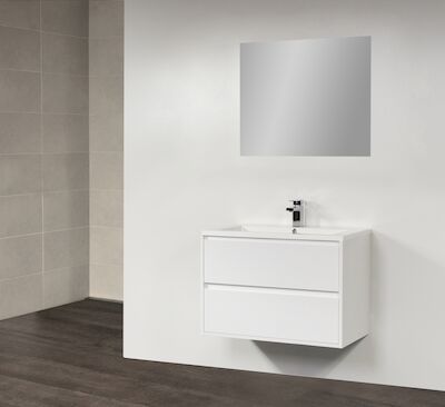 Badkamermeubelset New Future Small 80cm Hoogglans Wit