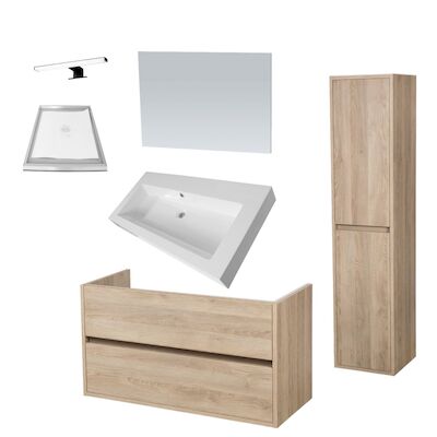 Badkamermeubelset NEXXT 100cm Legno Calore