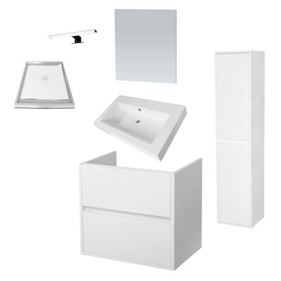 Badkamermeubelset NEXXT 80cm Mat Wit