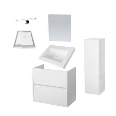 Badkamermeubelset NEXXT Small 60cm Mat Wit