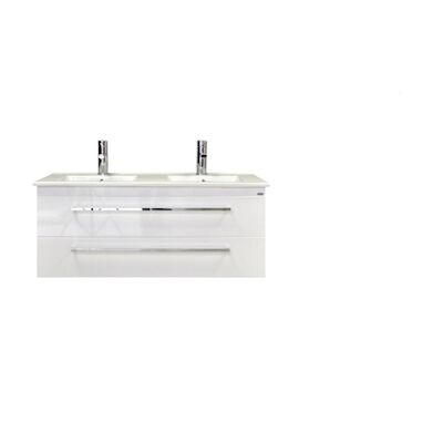 Badkamermeubelset Sanicare Q1 2 Soft Close Lades Belluno Eiken 121×46 cm
