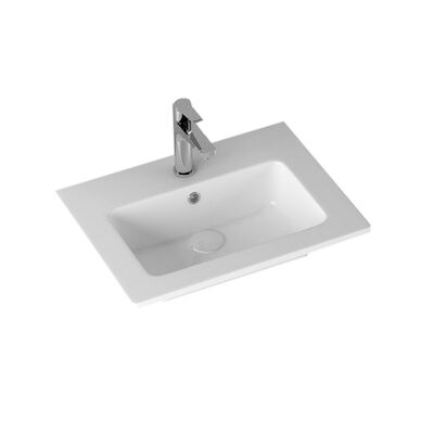 Badkamermeubelset Sanicare Q3 3 Soft-Close Laden 70 cm Hoogglans Wit (spiegel optioneel)