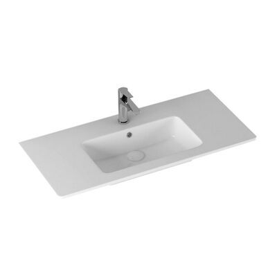 Badkamermeubelset Sanicare Q8 Twee Zelfsluitende Soft-Closing Laden 100×46 cm (alle kleuren, spiegel optioneel)