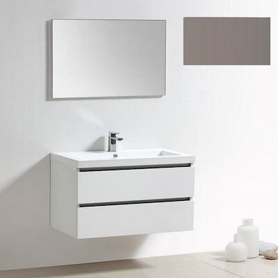 Badkamermeubelset Sanilux Trendline 100x47x50 cm 0 Kraangaten Taupe