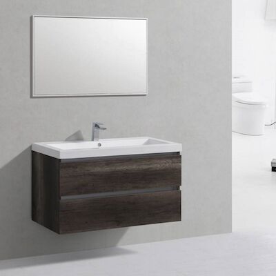 Badkamermeubelset Sanilux Trendline 100x47x50 cm 2 Kraangaten Century Oak