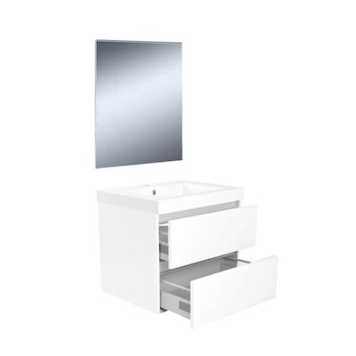 Badkamermeubelset Wiesbaden Vision 60×46 cm Wit (2 laden)