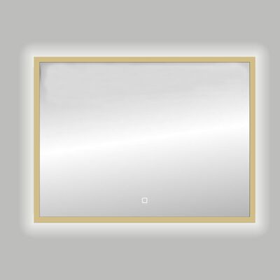 Badkamerspiegel Best Design Nancy Isola LED Verlichting 120×80 cm Mat Goud