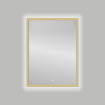 Badkamerspiegel Best Design Nancy Isola LED Verlichting 60×80 cm Mat Goud