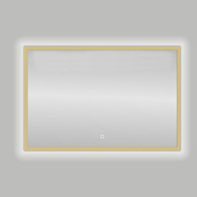 Badkamerspiegel Best Design Nancy Isola LED Verlichting 80×60 cm Mat Goud