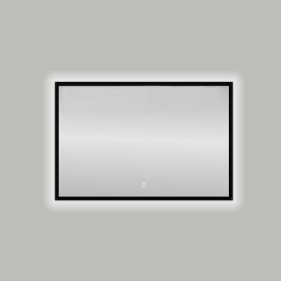 Badkamerspiegel Best Design Nero LED Verlichting 100×80 cm Mat Zwart
