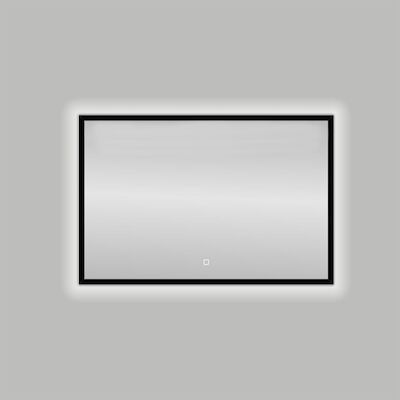Badkamerspiegel Best Design Nero LED Verlichting 120×80 cm Mat Zwart