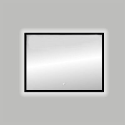 Badkamerspiegel Best Design Nero LED Verlichting 80×60 cm Mat Zwart