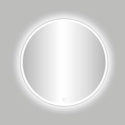 Badkamerspiegel Best Design Venetie White LED Verlichting 60×60 cm Rond Mat Wit