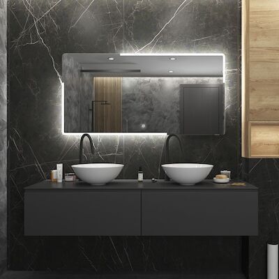 Badkamerspiegel BWS Liteem 100×70 cm Met LED