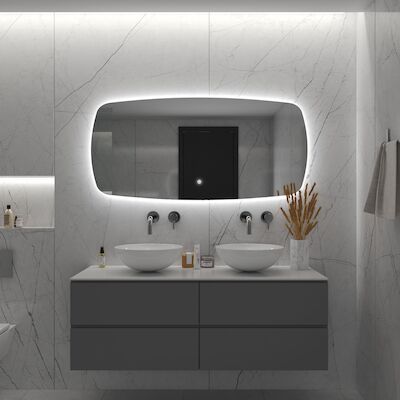 Badkamerspiegel BWS Torea 120x65cm Horizontaal LED
