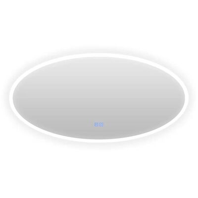 Badkamerspiegel Casajoy Bright 120x60cm Ovaal Ledverlichting en Anticodens